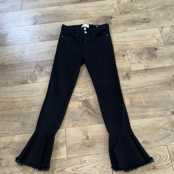 Frame Denim Le Skinny de Jeanne with Bell Bottom “bottoms” - Picture 2 of 6